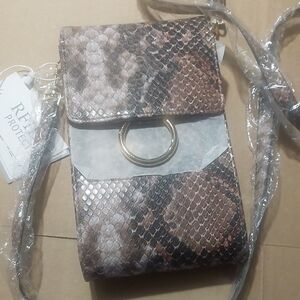 Snake Print Crossbody Bag